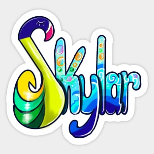 Top 10 best personalized gifts for girls Name Skylar Sticker